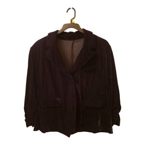 Vintage Black Velvet Blazer – Luxe & Timeless Elegance